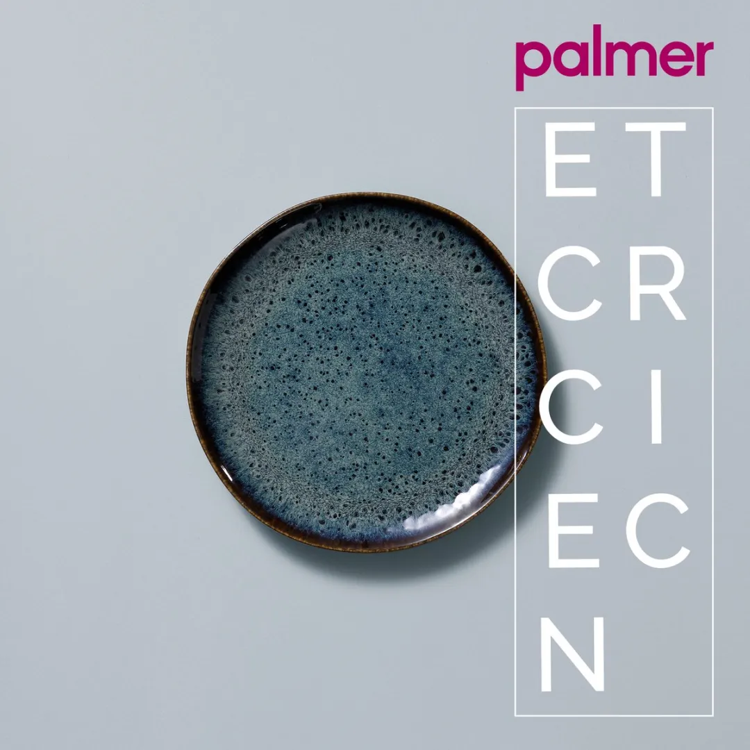 Palmer Eccentric Bordenset 2 Stuks - ø22cm - Blauw