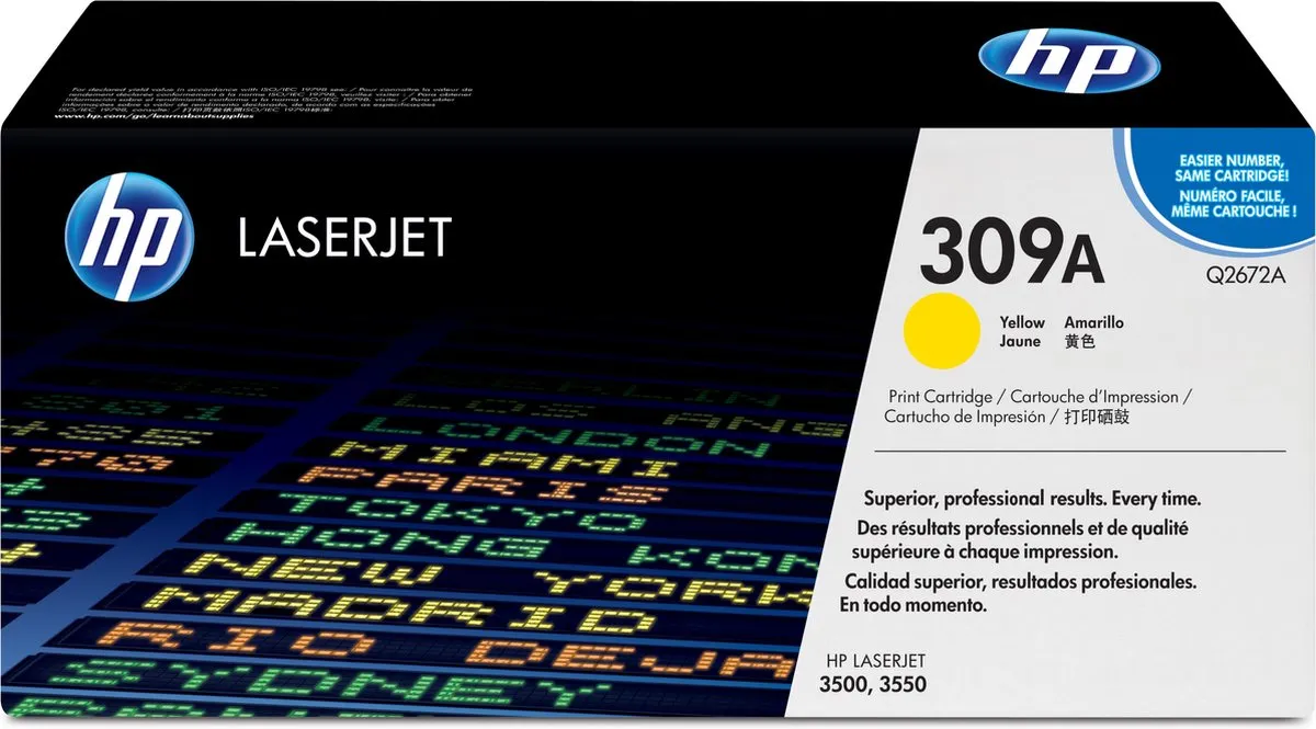 HP 309A Tonercartridge Geel - 4000 pagina's