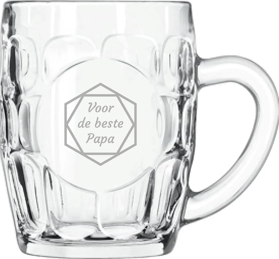 Libbey Bierpul Gegraveerd Hexagon 55cl