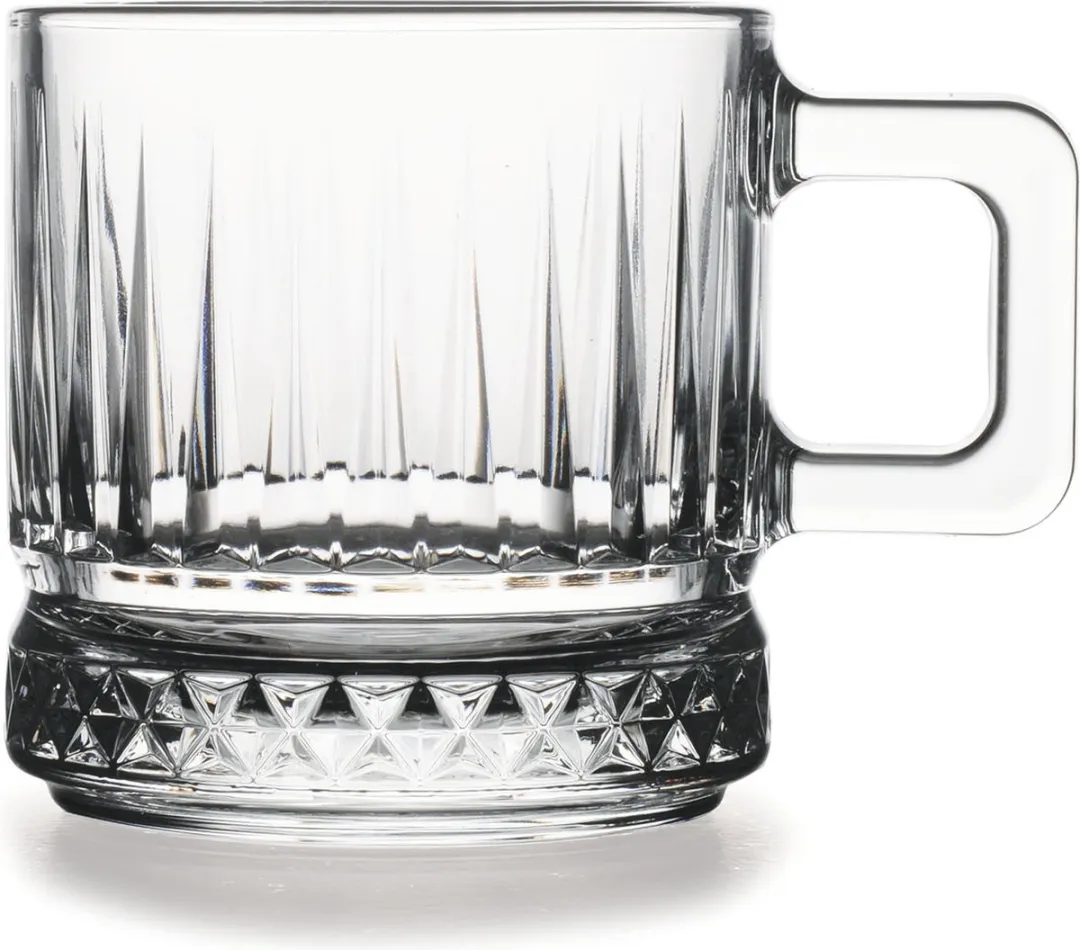 Pasabahce Elysia Theeglazen met oor - 2 Stuks 195ml