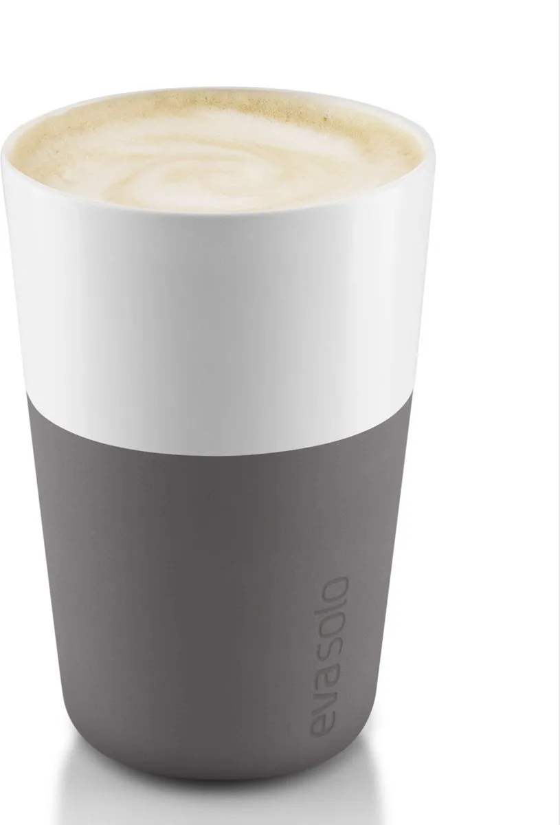 Eva Solo Caffe Latte Beker Set 2 Stuks - Grijs
