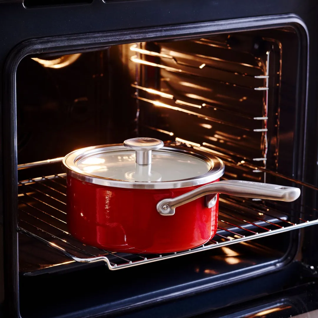 KitchenAid Steel Core Roestvrijstalen Pan 20cm 2,4L - Keizerrood