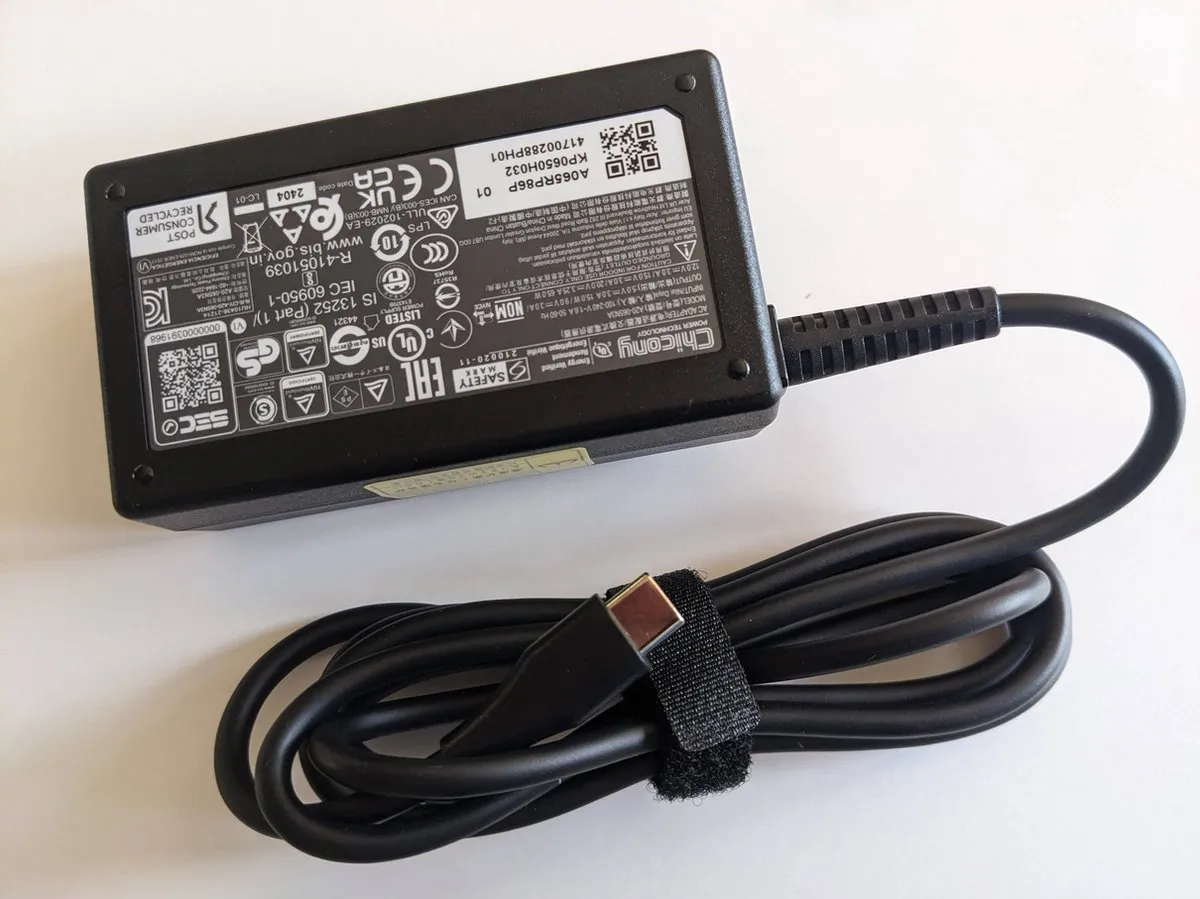 Acer Chicony A20-065N3A USB-C Adapter 65W - Zwart