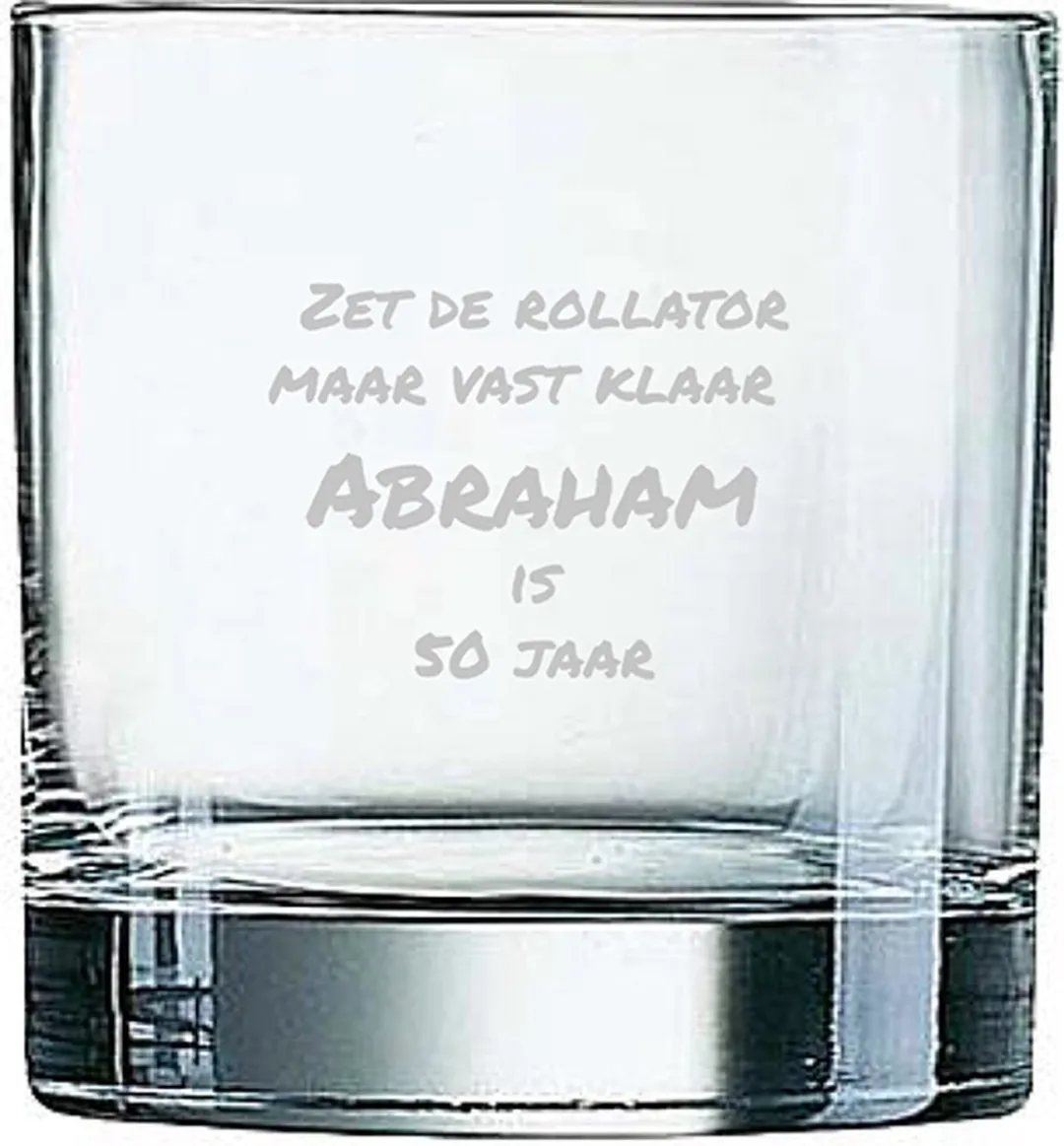 Arcoroc Gegraveerd Whiskeyglas 38cl