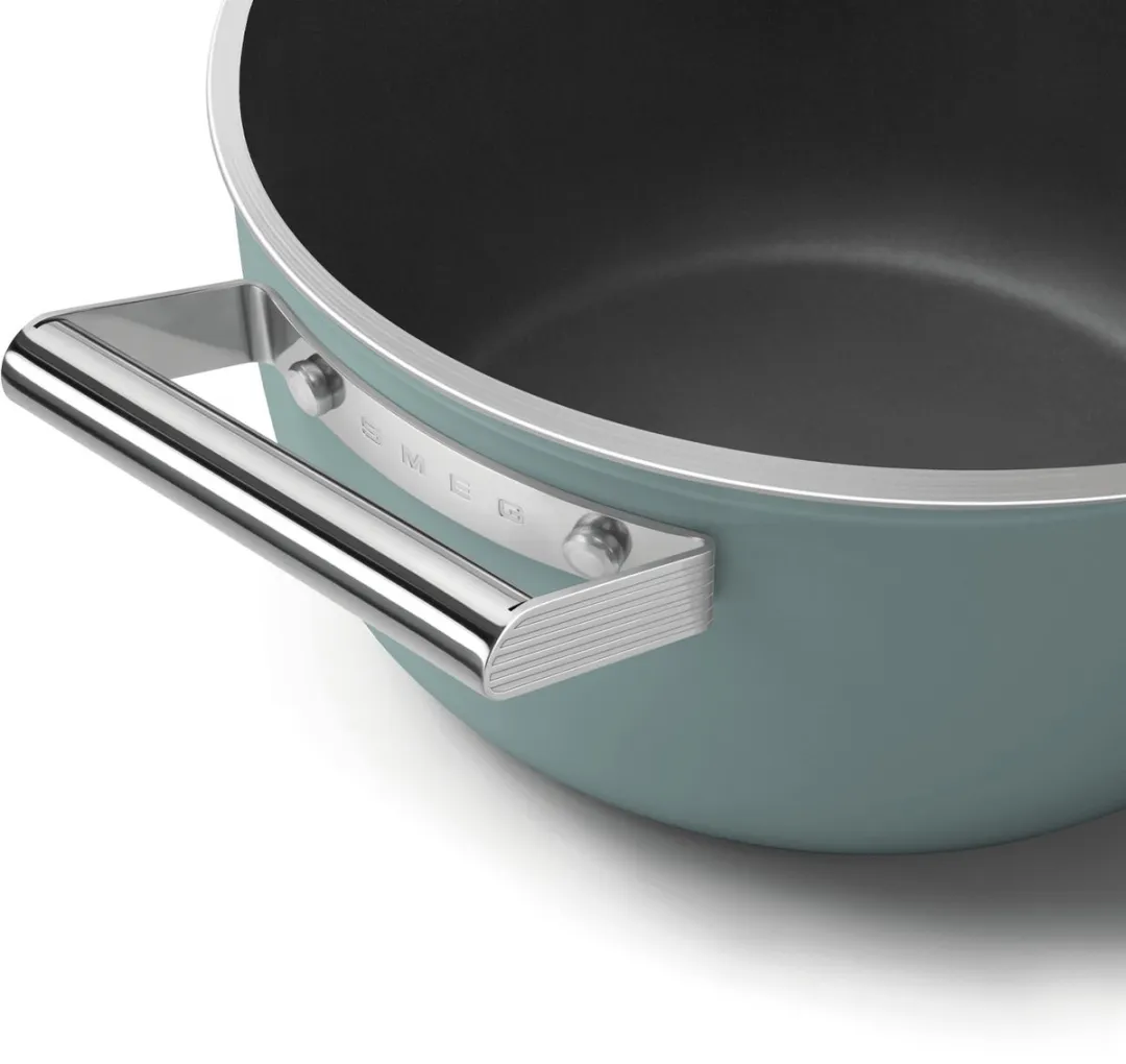 Smeg CSF2412EGM Braadpan 5.4L - 24cm - Emerald Green