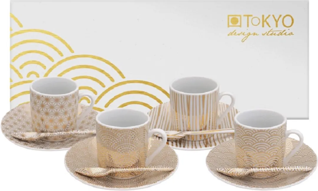 Tokyo Design Studio Nippon Gold Espresso Set 12-delig