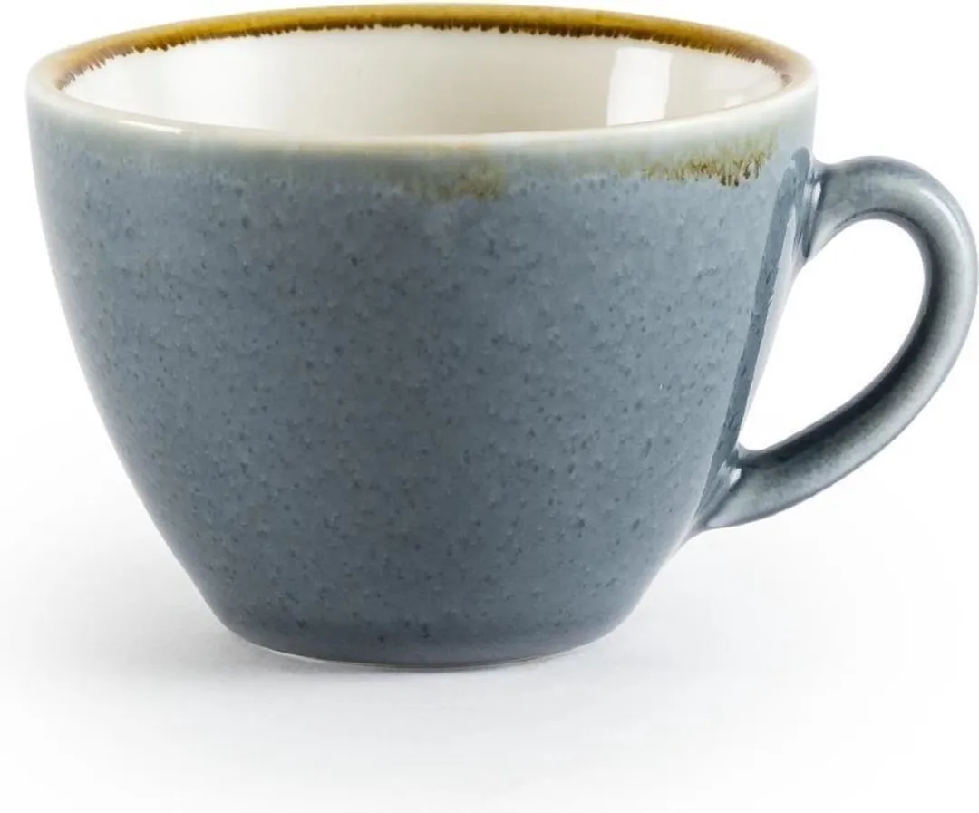 Olympia Kiln Cappuccino Koppen - 34cl - Blauw - Set van 2