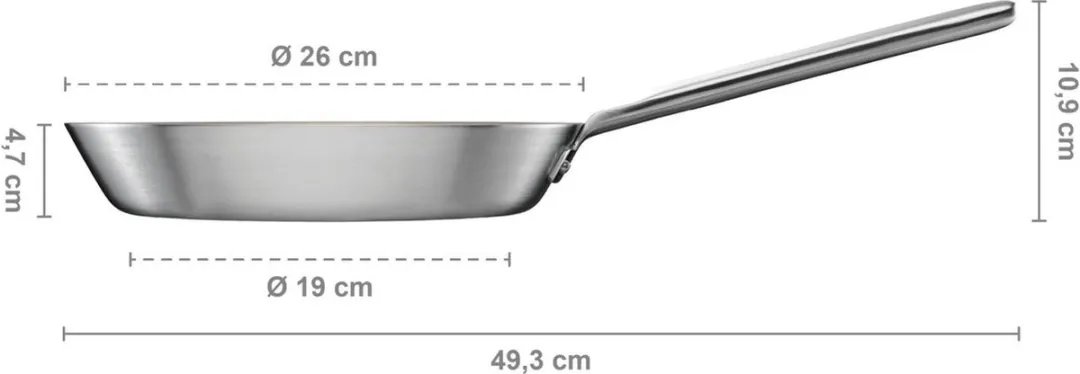 Fiskars Norden Koekenpan 26cm - RVS