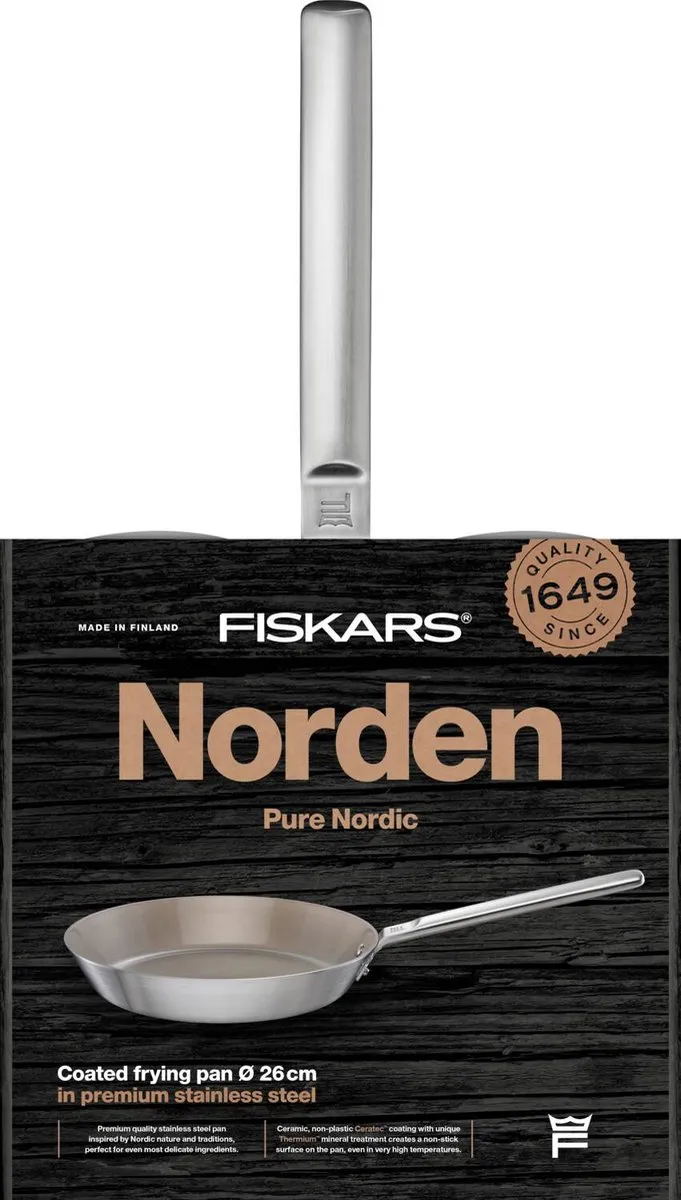 Fiskars Norden Koekenpan 26cm - RVS - afbeelding 6 van 6