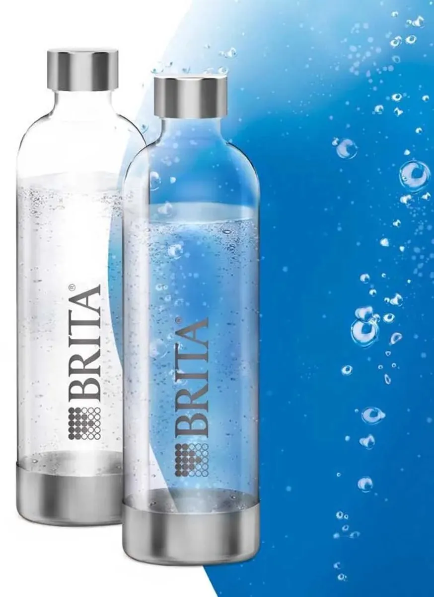 BRITA sodaONE PET Fles 2-Pack 1L - Transparant