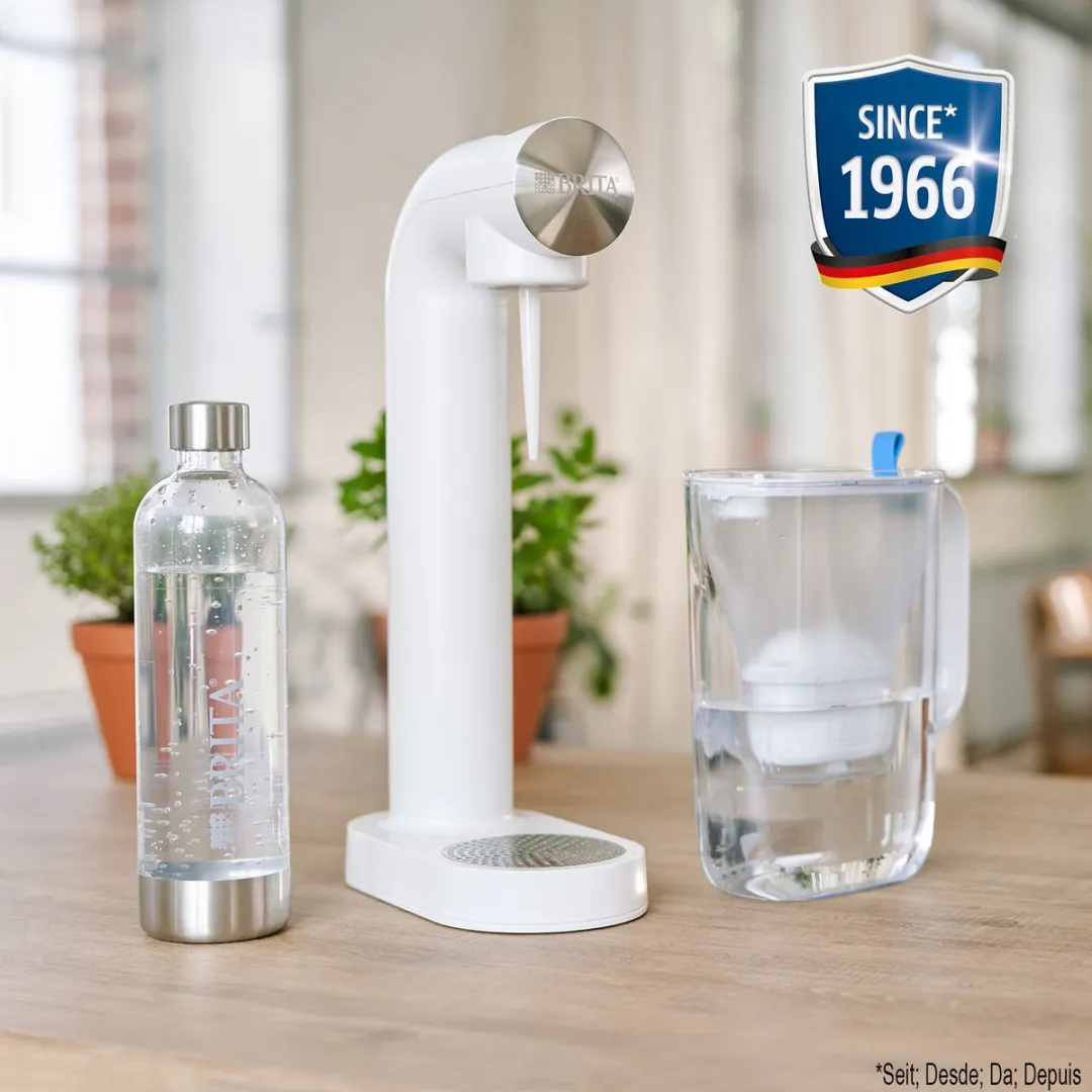 BRITA sodaONE PET Fles 2-Pack 1L - Transparant