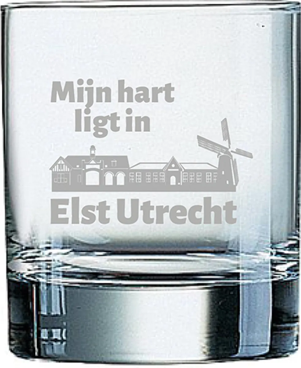 Arcoroc Gegraveerd Whiskeyglas Elst Utrecht 20cl