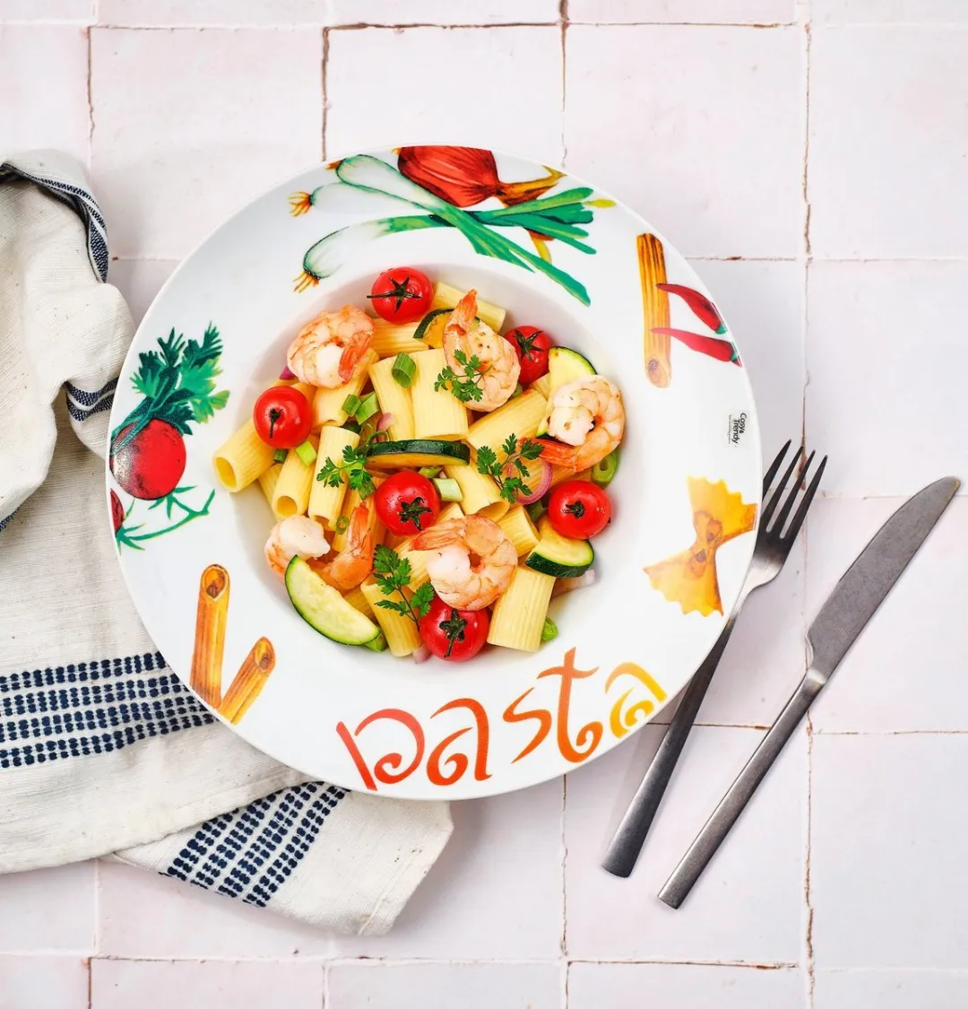 Cosy&Trendy Pastaborden Wit - 4 Stuks Ø27cm
