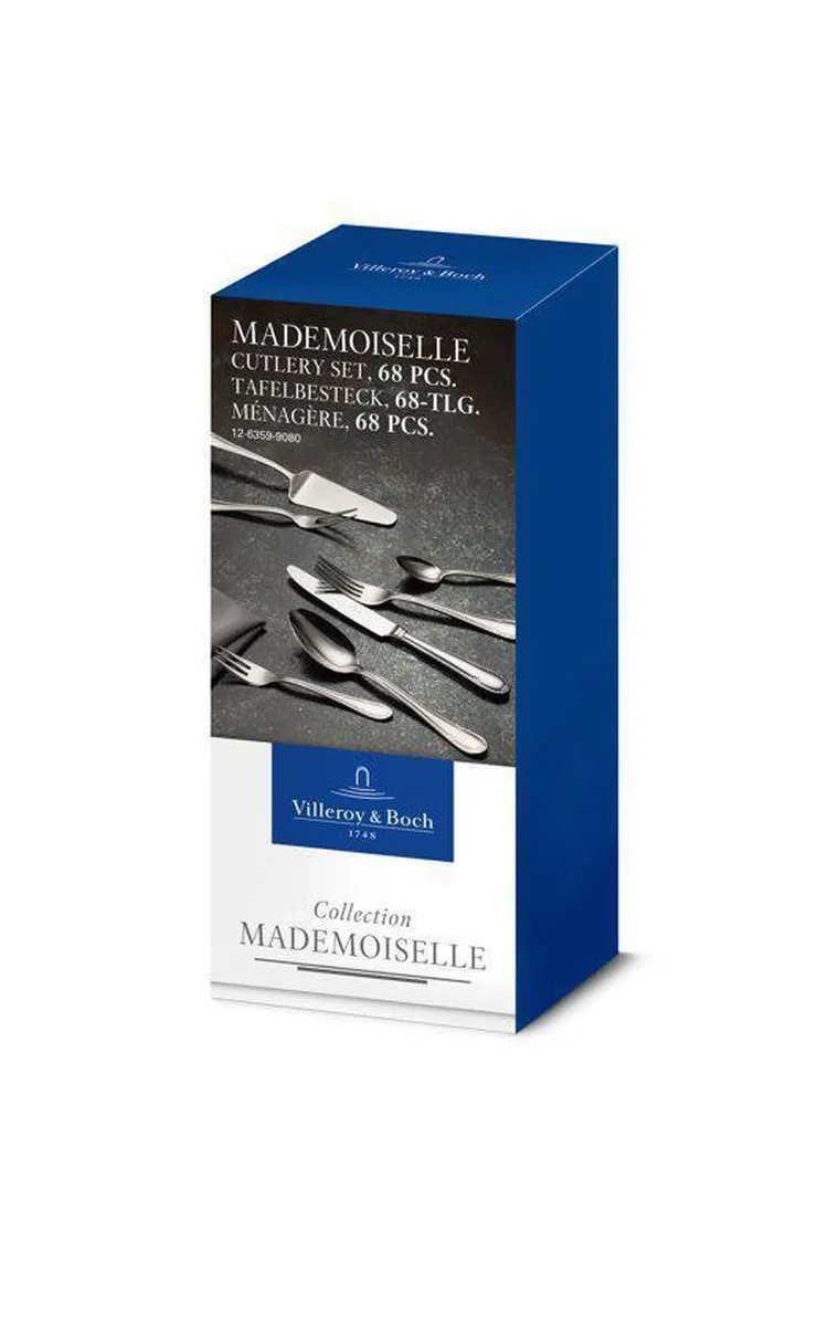 Villeroy & Boch Mademoiselle Bestekset 68-delig - Zilver