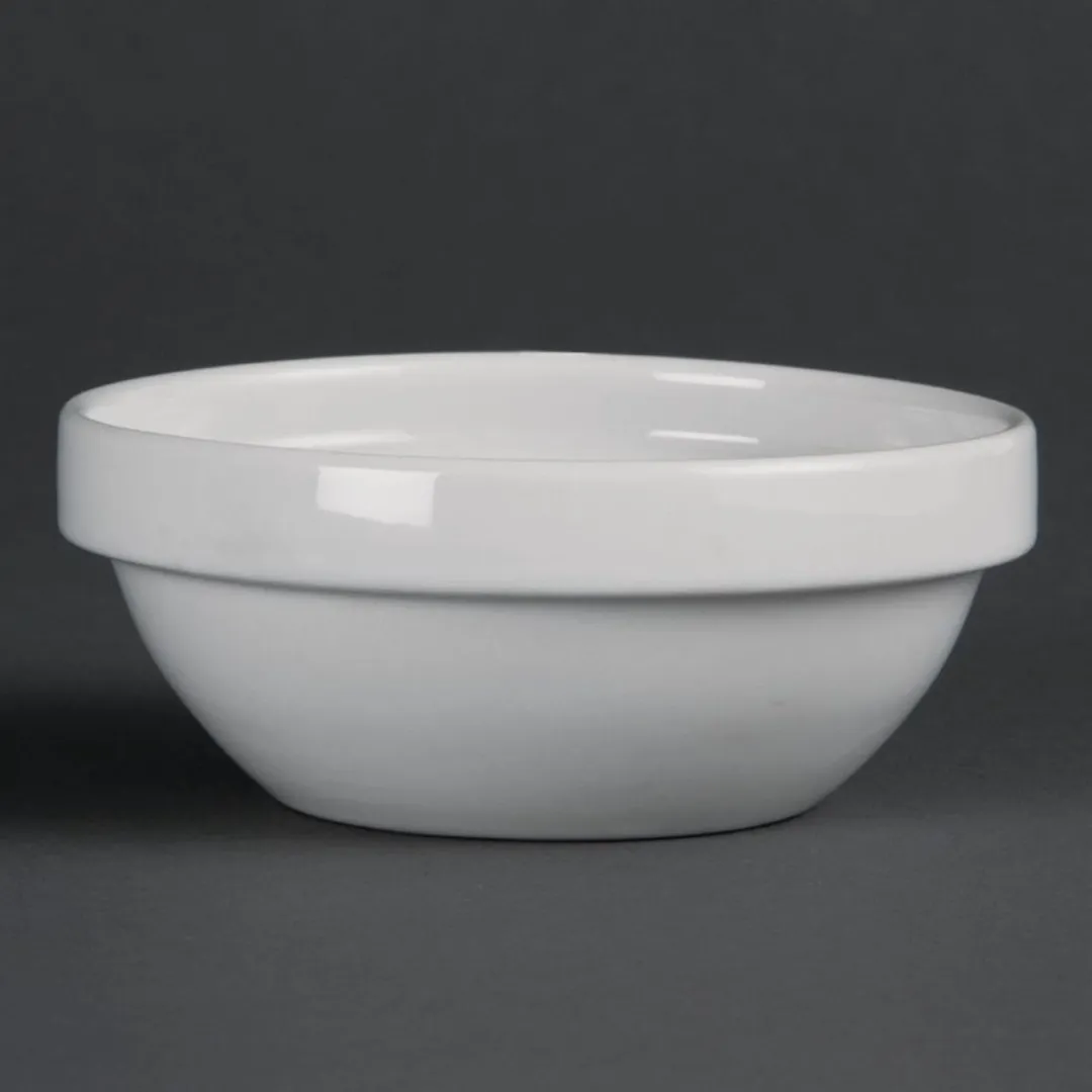 Olympia CE531 Stapelbare Kom 11cm - Wit - 12 Stuks