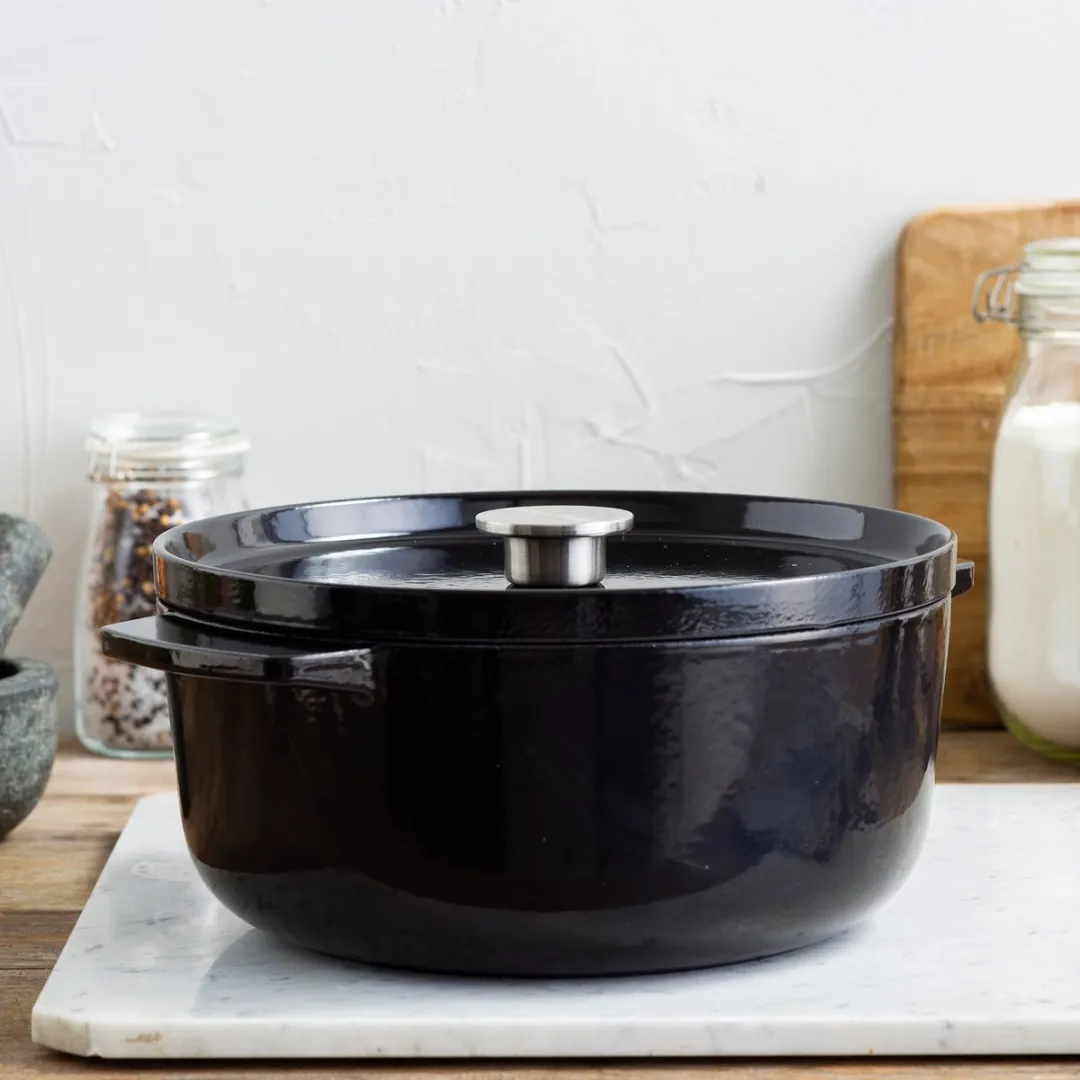 KitchenAid Braadpan 26cm - Gietijzer - Onyx Zwart