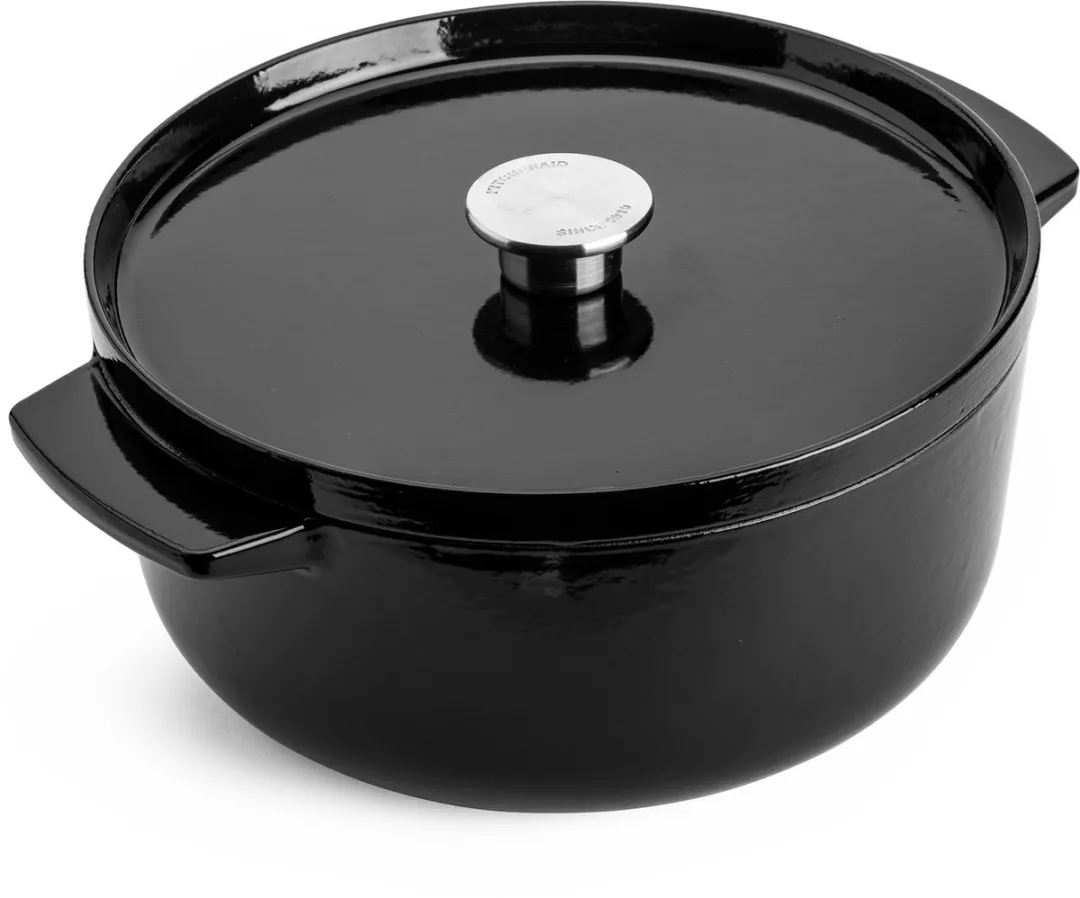KitchenAid Braadpan 26cm - Gietijzer - Onyx Zwart