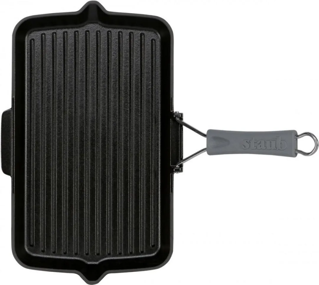 Staub Grillpan Gietijzer 34x21cm - Zwart - afbeelding 5 van 6