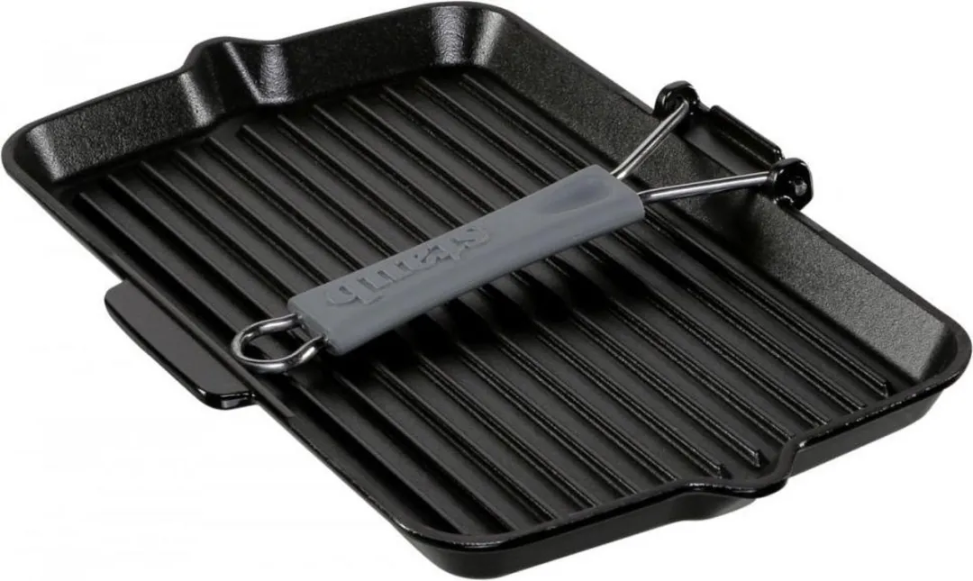 Staub Grillpan Gietijzer 34x21cm - Zwart - afbeelding 3 van 6