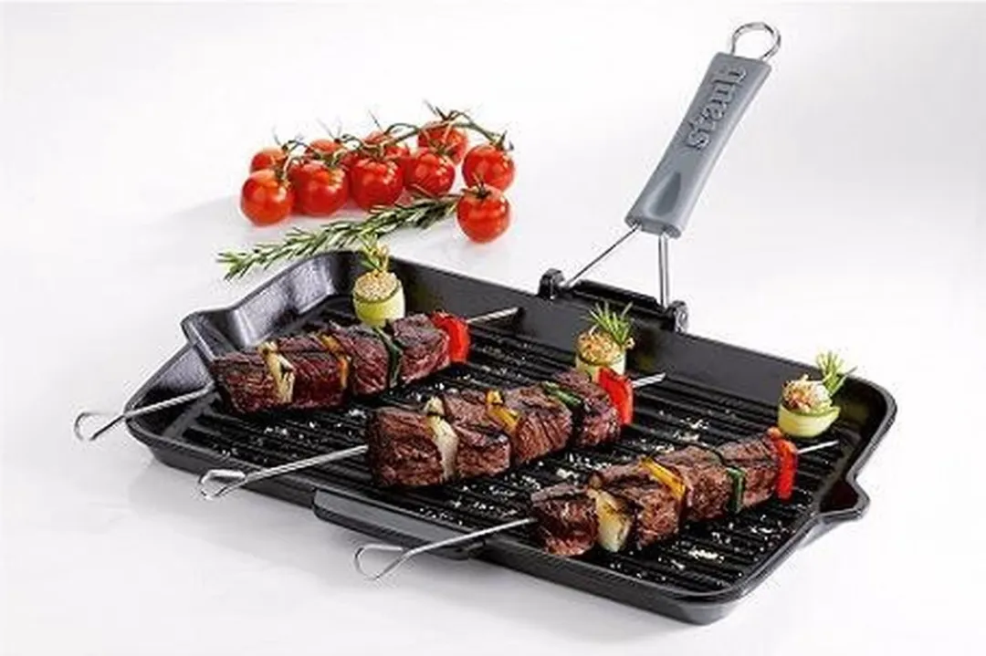 Staub Grillpan Gietijzer 34x21cm - Zwart - afbeelding 2 van 6