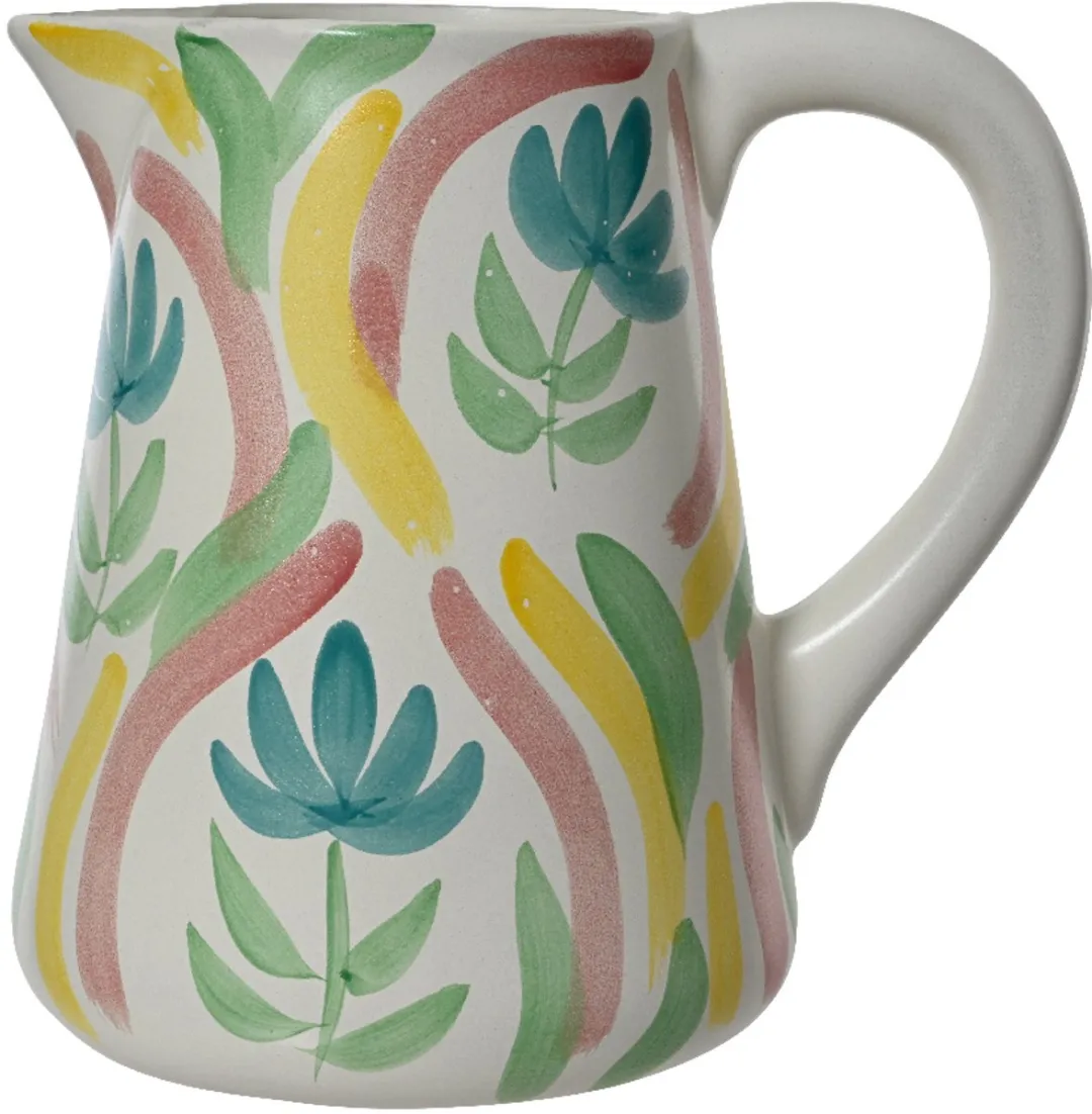 Decoris Keramische Kruik Bloemenprint