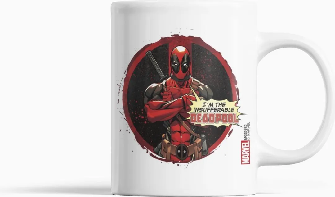 Marvel Deadpool Insufferable Mok - 325ml - Wit
