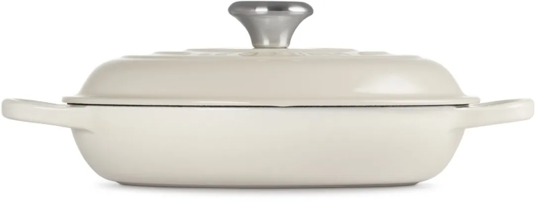 Le Creuset Braadpan Campagnard Ø26cm Gietijzer - Crème