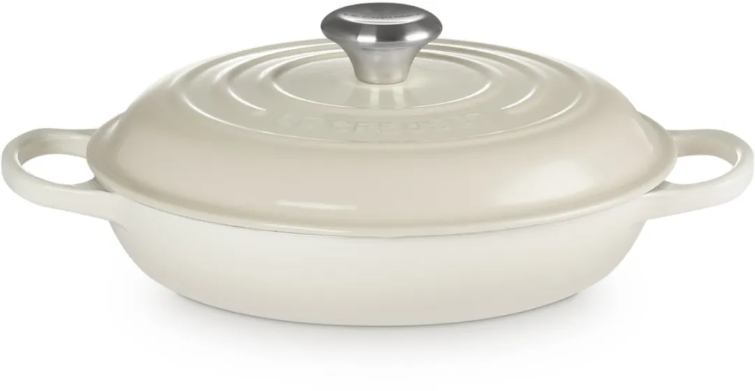 Le Creuset Braadpan Campagnard Ø26cm Gietijzer - Crème