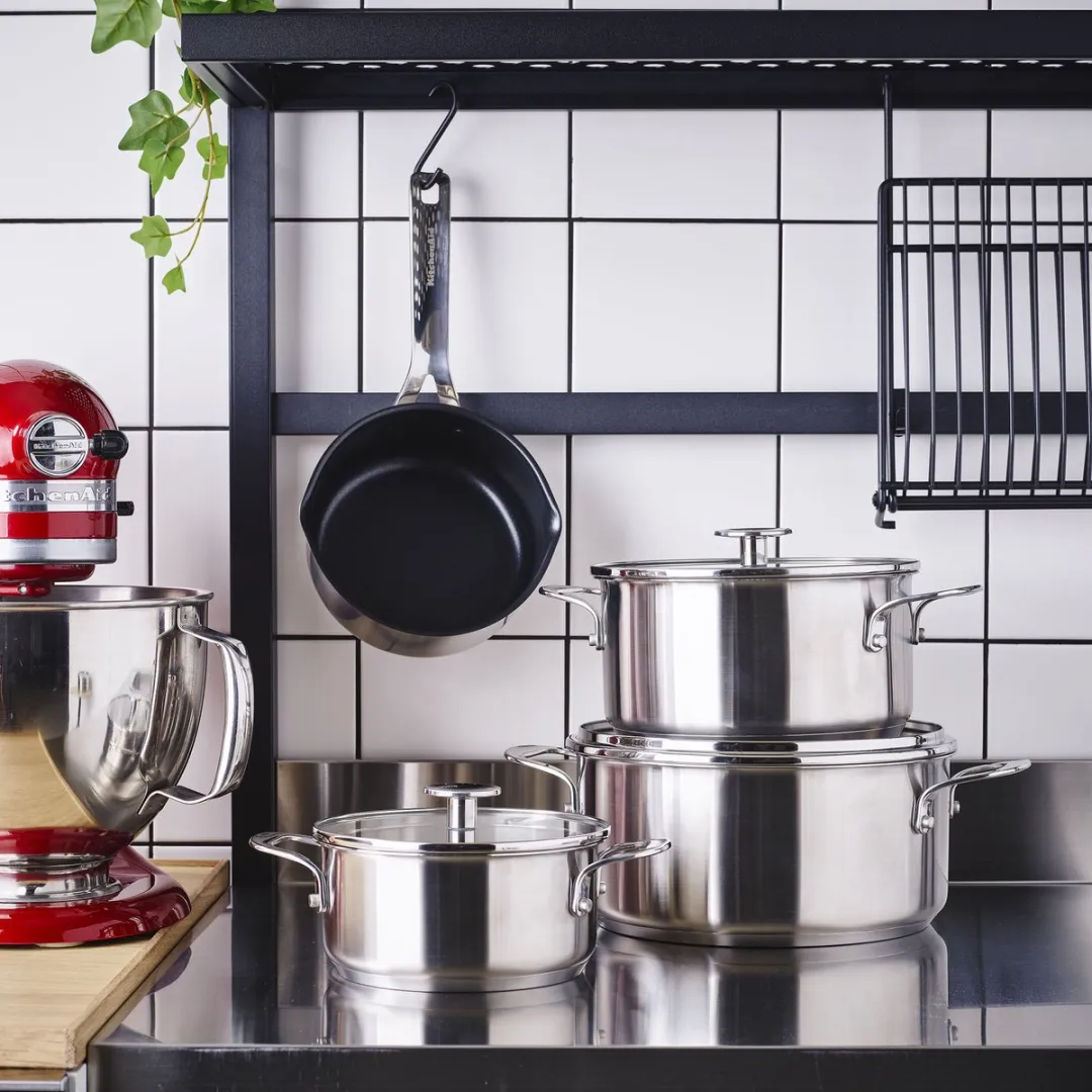 KitchenAid CC003575-001 Kookpannenset 4-delig - Inductie - RVS - afbeelding 5 van 6