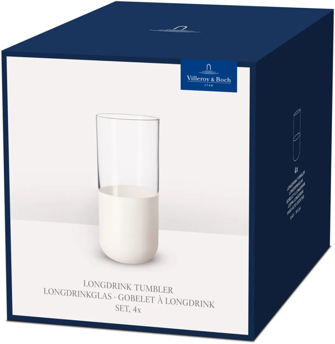 Villeroy & Boch Manufacture Rock Longdrinkglas 300ml - Set van 4
