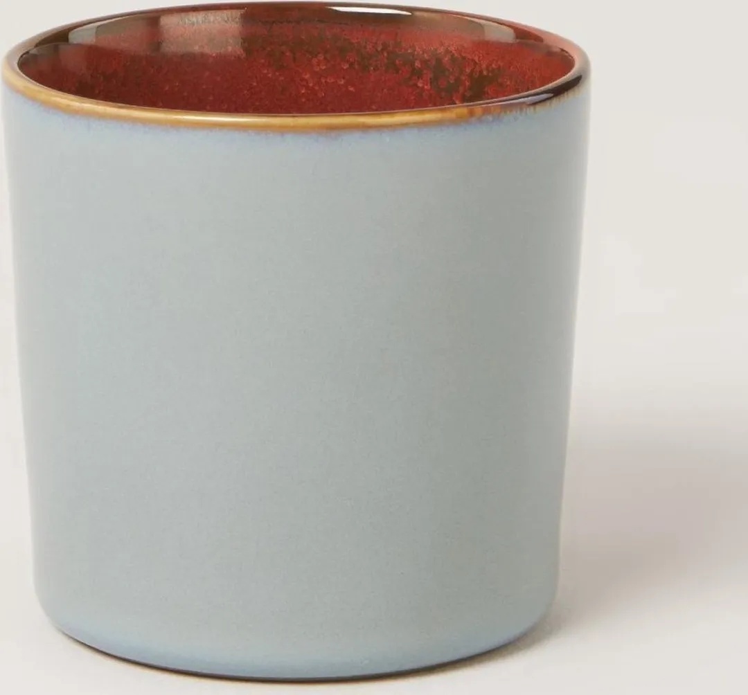 Serax Terres de Rêves Bekers - Ø7,5cm H7,5cm - Smokey Blue/Rust - 8 Stuks