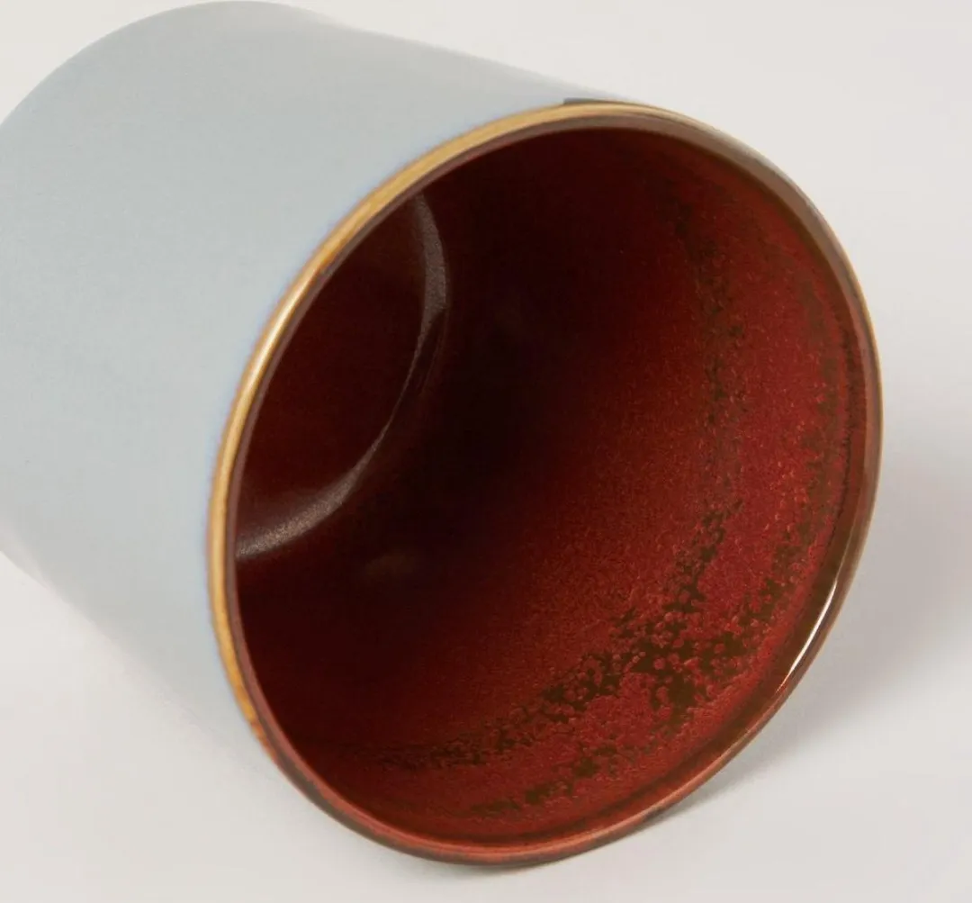 Serax Terres de Rêves Bekers - Ø7,5cm H7,5cm - Smokey Blue/Rust - 8 Stuks