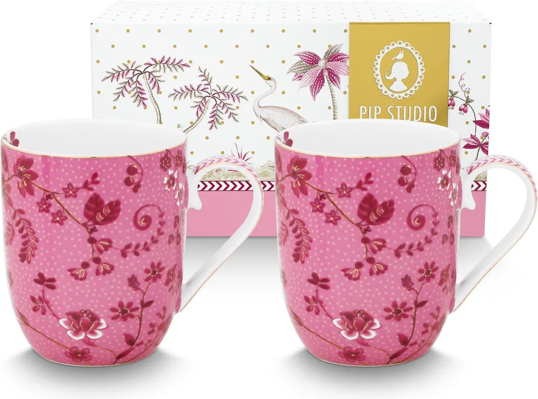 Pip Studio Jolie Pink Set 2 Roze Mokjes 145ml