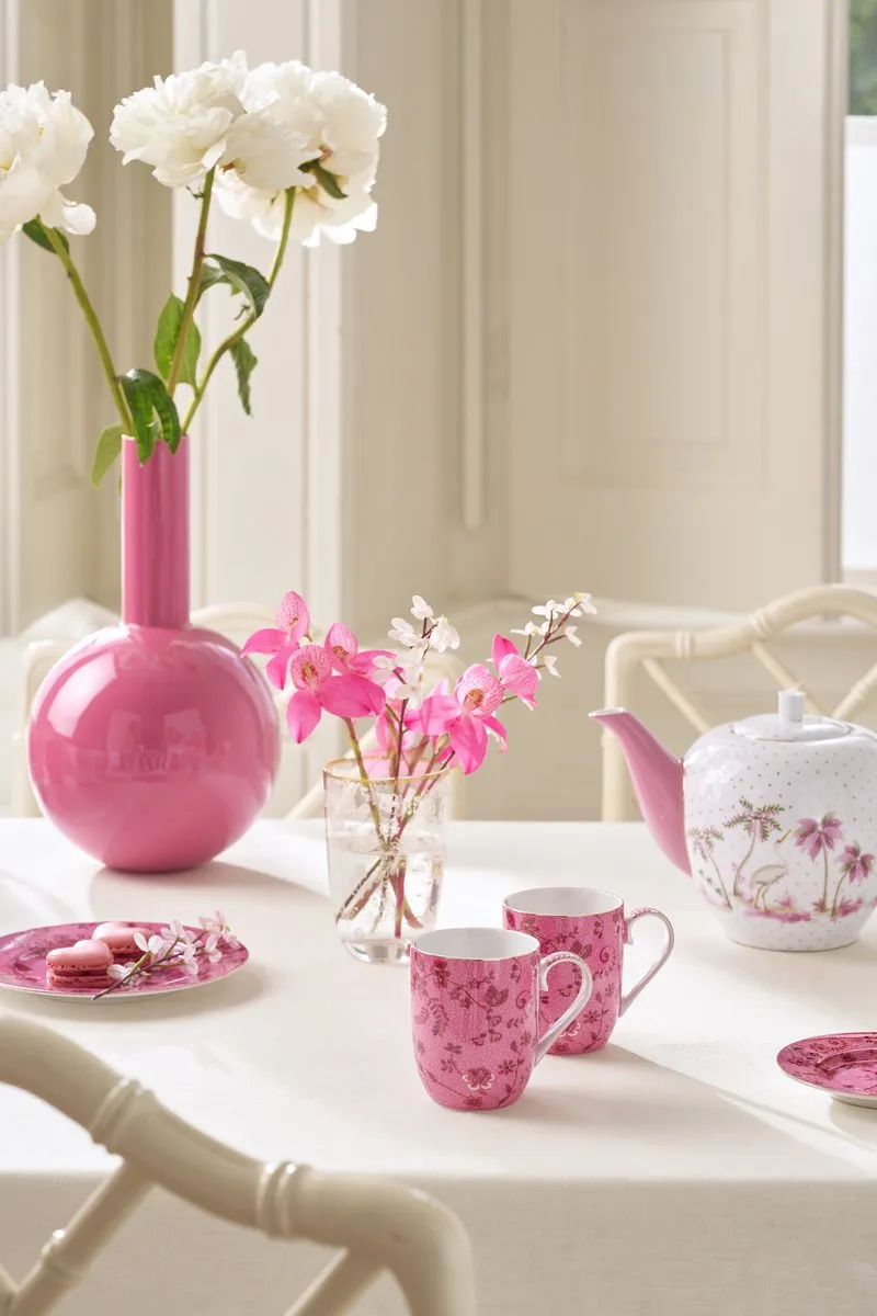 Pip Studio Jolie Pink Set 2 Roze Mokjes 145ml - Porselein