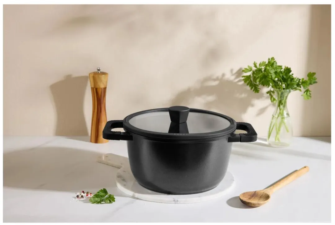Silvercrest Kookpan 24cm - 5L - Zwart