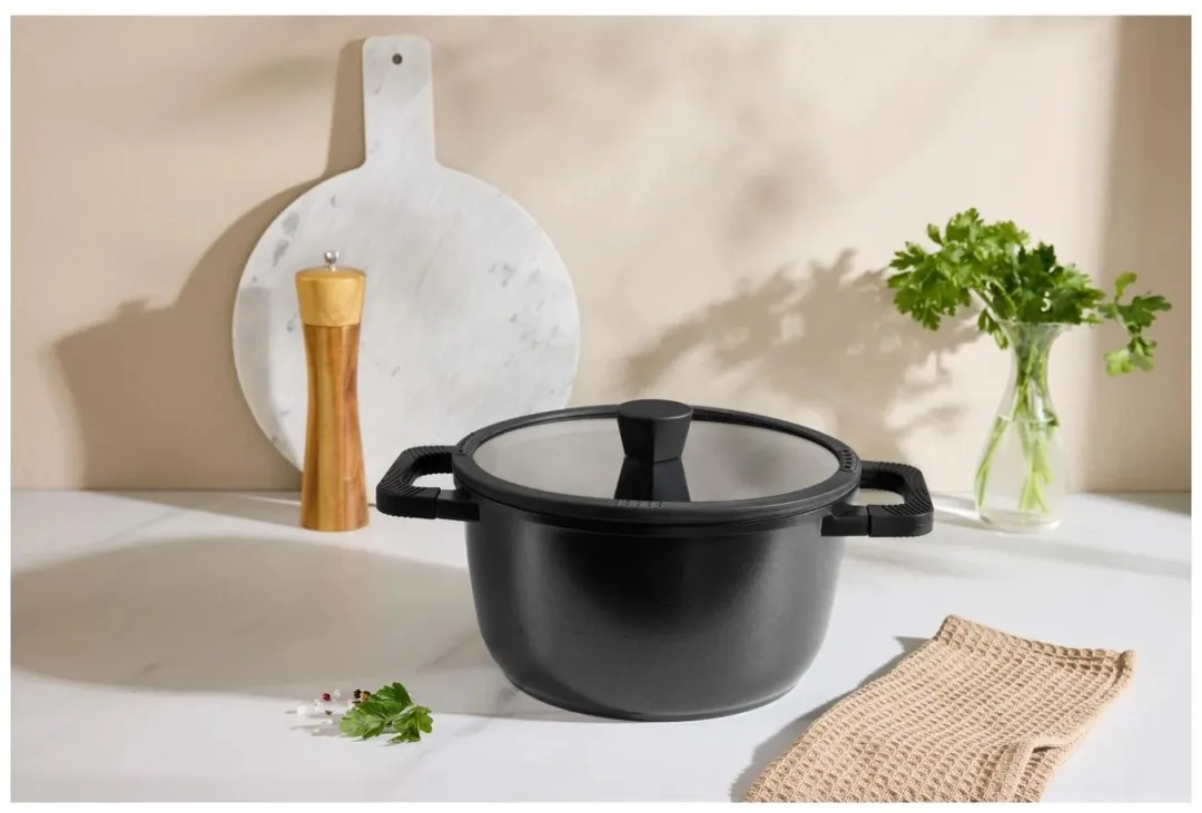 Silvercrest Kookpan 24cm - 5L - Zwart