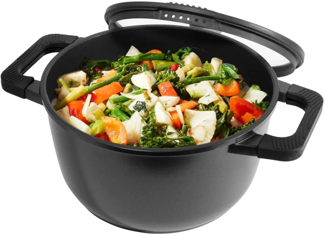 Silvercrest Kookpan 24cm - 5L - Zwart