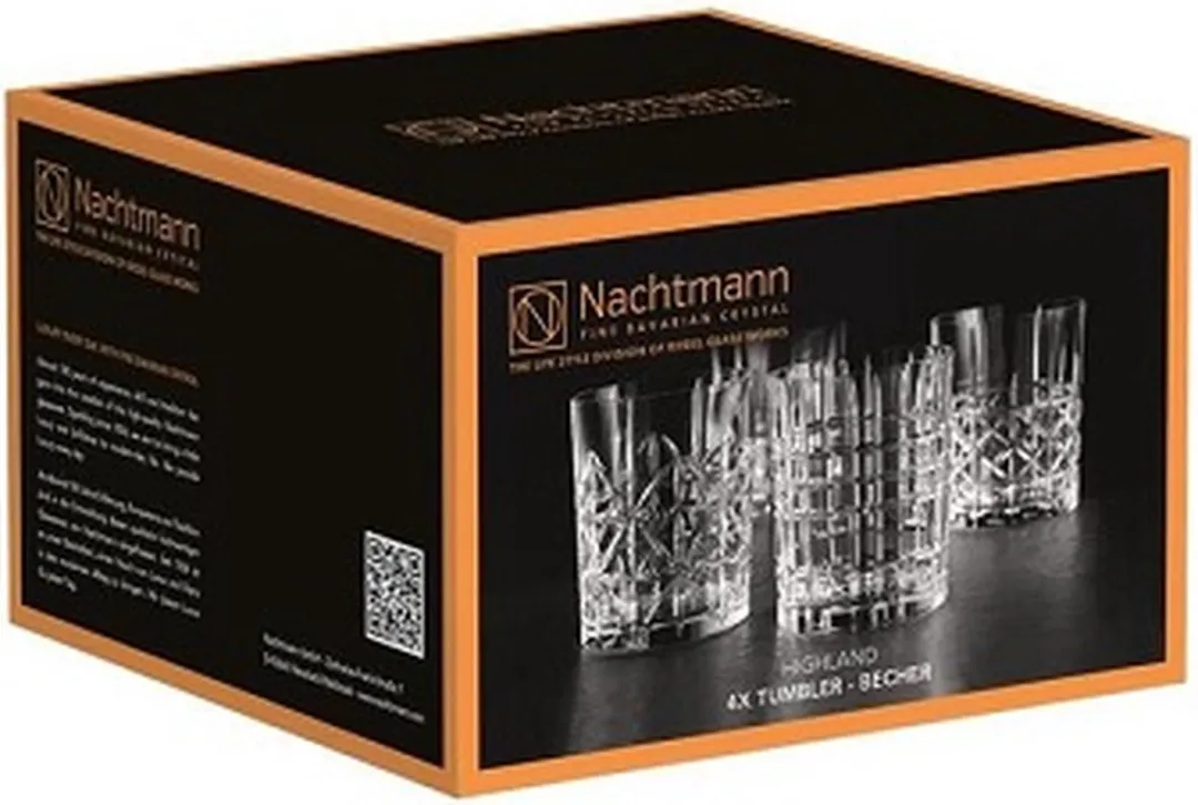 Nachtmann - Whiskyglas 'Highland' - 345 ml - set 4 stuks
