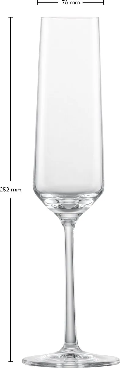 Zwiesel Glas Pure Champagneflûte 215ml - 2 Stuks