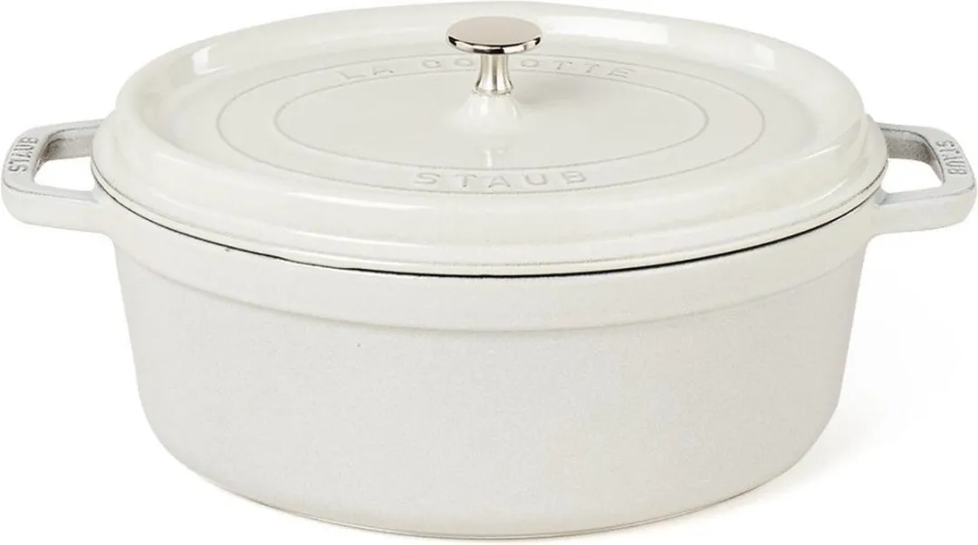 Staub Ovale Braadpan 5.5L - Ø31cm - Wit