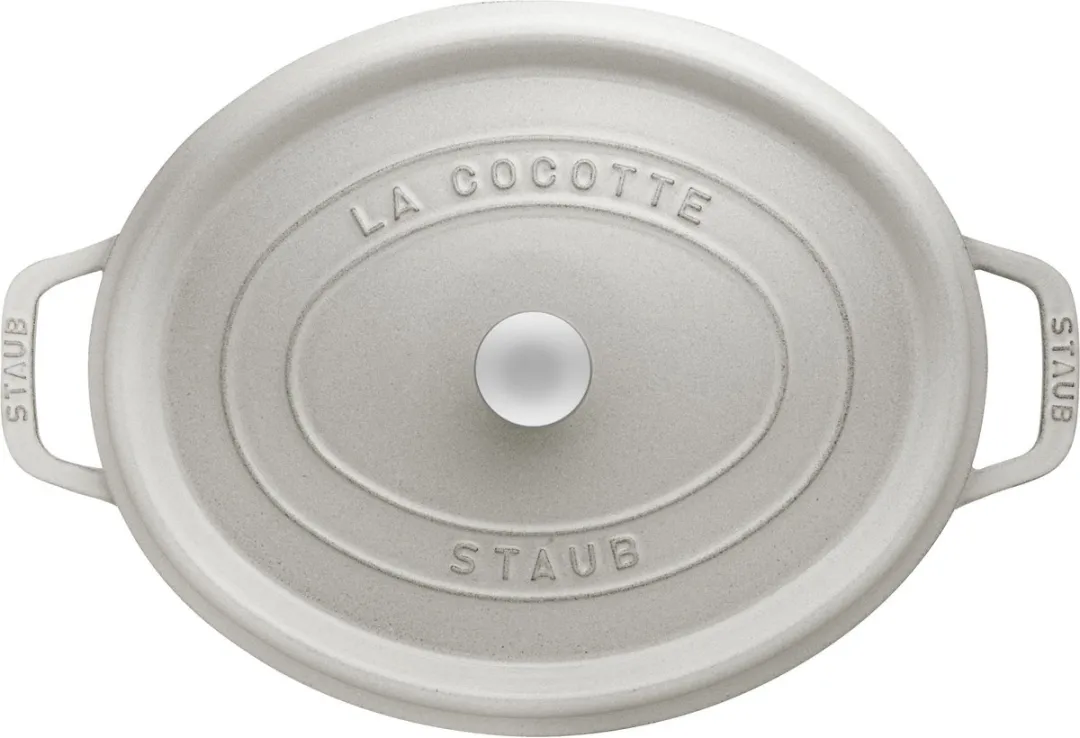 Staub Ovale Braadpan 5.5L - Ø31cm - Wit