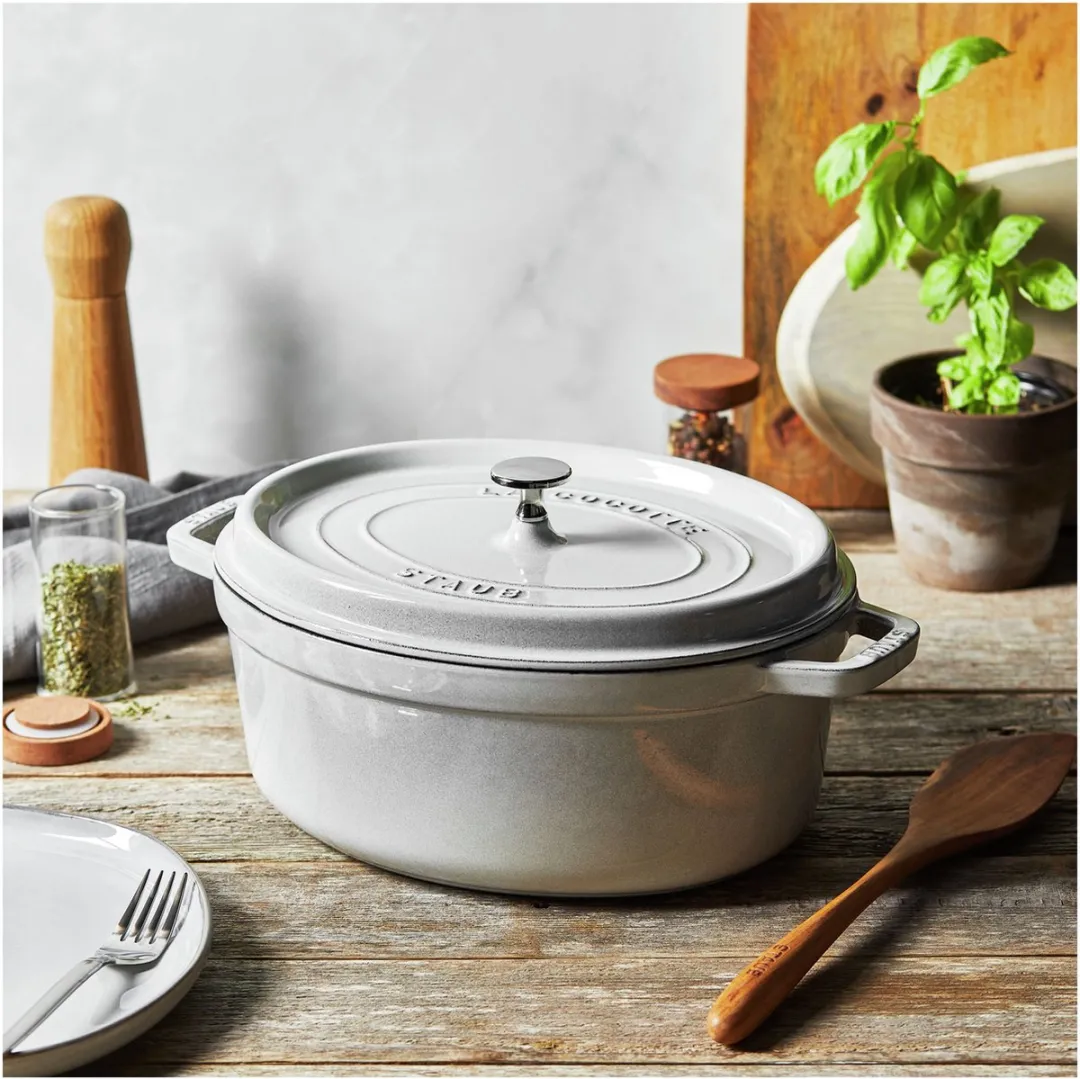 Staub Ovale Braadpan 5.5L - Ø31cm - Wit