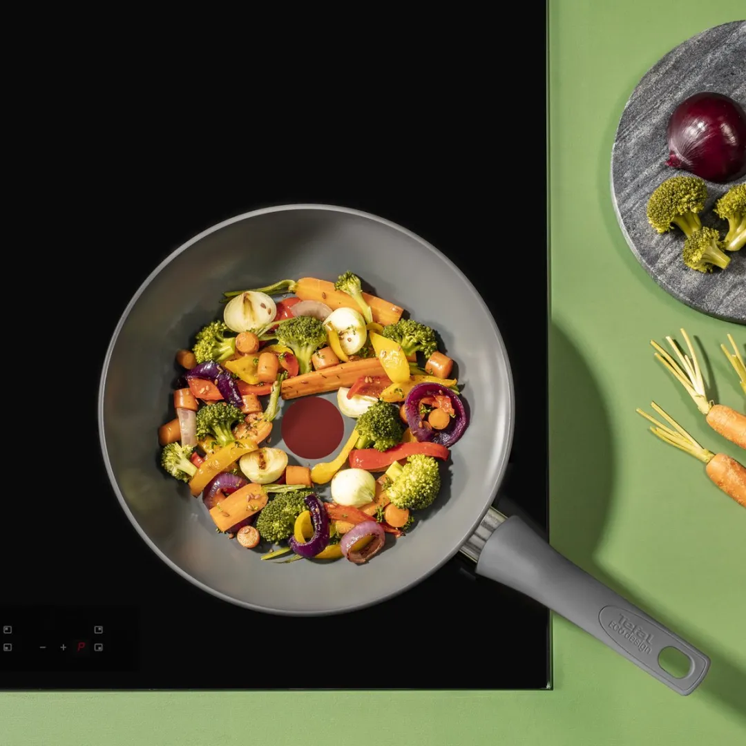Tefal Renewal Keramische Wokpan 28cm - Grijs