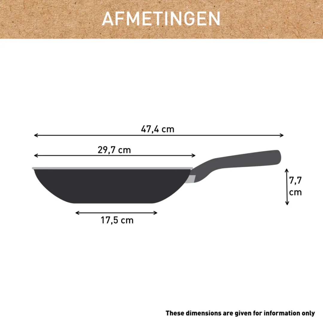 Tefal Renewal Keramische Wokpan 28cm - Grijs - afbeelding 6 van 6