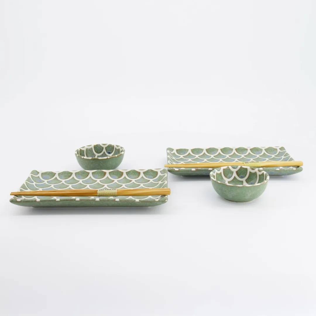 Tokyo Design Studio Vert Sauge Sushi Cadeauset 6-delig - MPN 33757