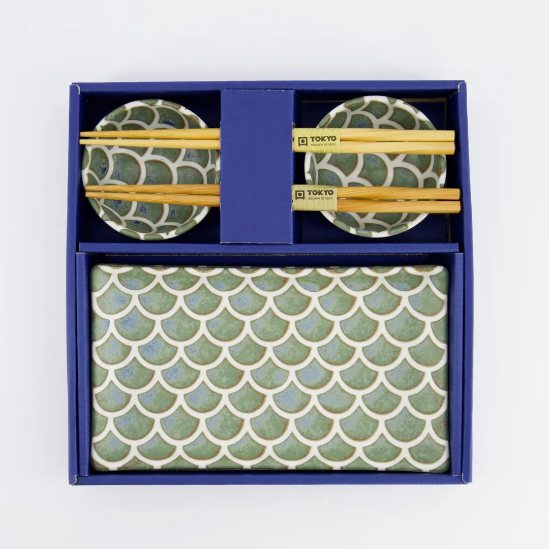 Tokyo Design Studio Vert Sauge Sushi Cadeauset 6-delig - MPN 33757