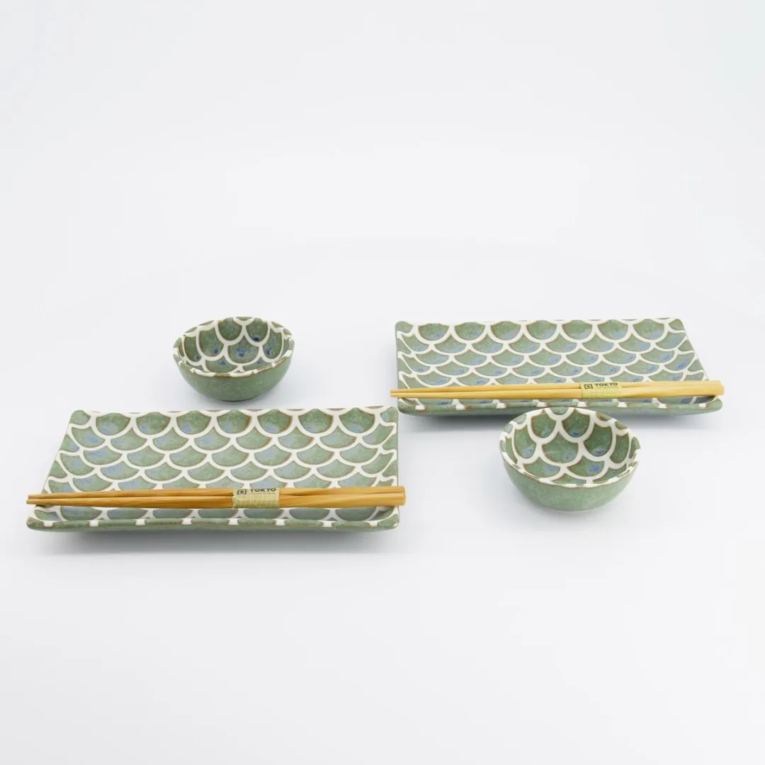 Tokyo Design Studio Vert Sauge Sushi Cadeauset 6-delig - MPN 33757