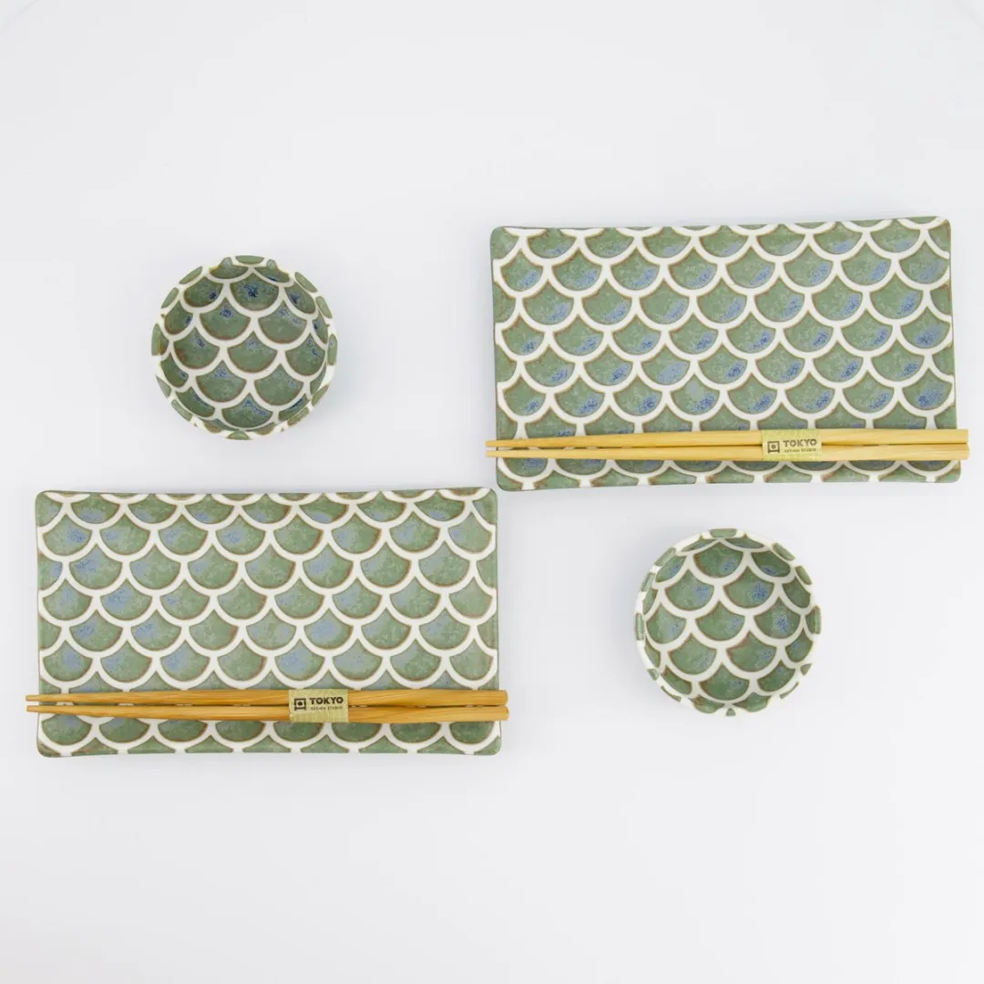 Tokyo Design Studio Vert Sauge Sushi Cadeauset 6-delig - MPN 33757