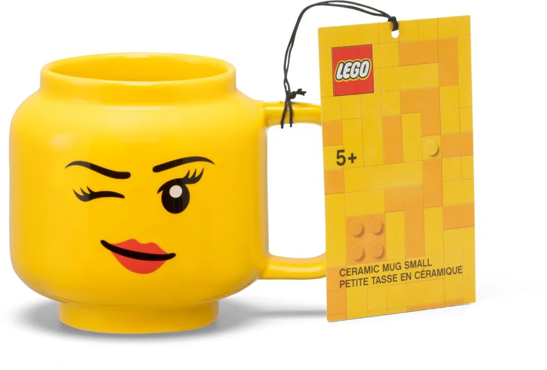 LEGO Keramische Mok Hoofd Winky 255ml - Geel