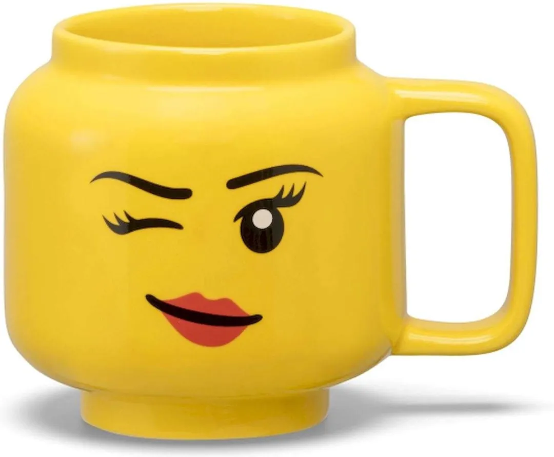 LEGO Keramische Mok Hoofd Winky 255ml - Geel